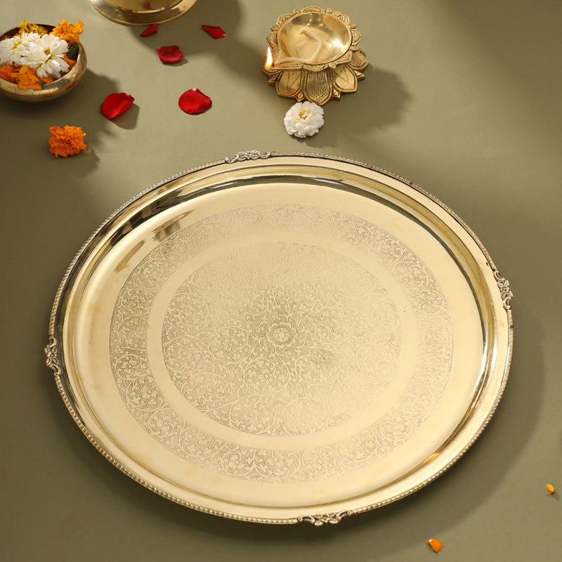 Brass Traditional Pooja Thal