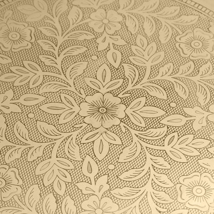 Brass Traditional Pooja Thal (17 Inch)