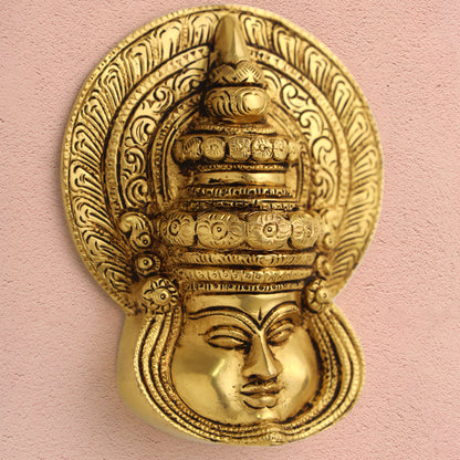 Brass Kathakali Wall Hanging (5.5 Inch)