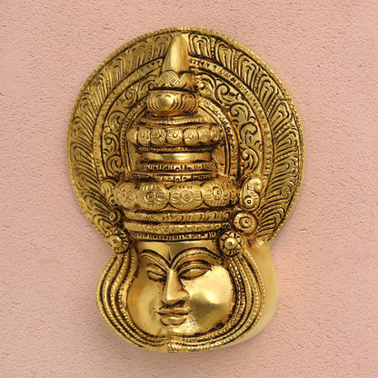 Brass Kathakali Wall Hanging (5.5 Inch)