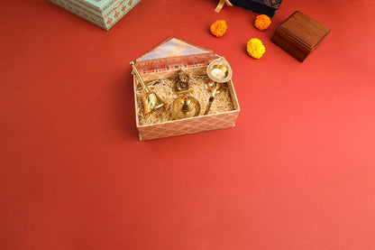 Brass Ganesha Idol & Handbell Corporate/Gift Hamper
