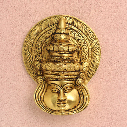 Brass Kathakali Wall Hanging (5.5 Inch)