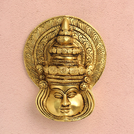 Brass Kathakali Wall Hanging (5.5 Inch)