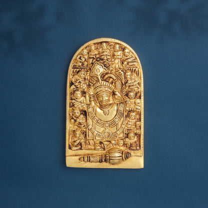 Brass Hanuman Wall Hanging (7.5 Inch)