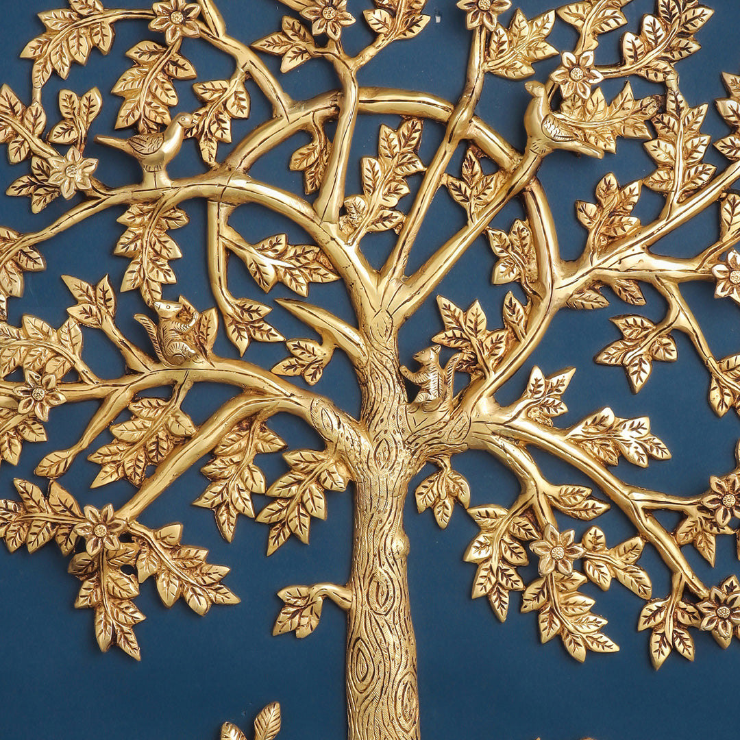 Brass Kalpvriksha Wall Hanging