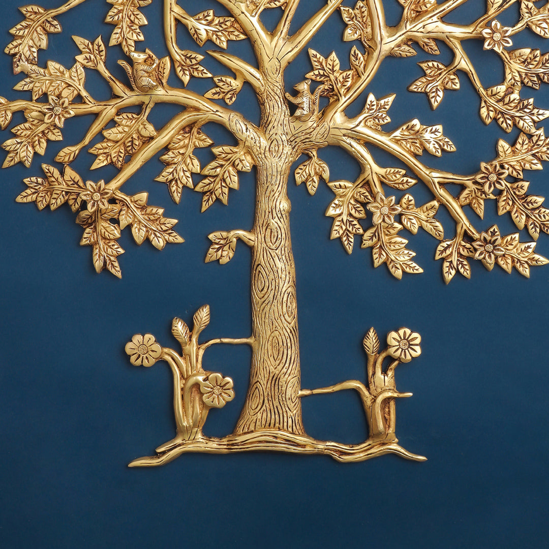 Brass Kalpvriksha Wall Hanging