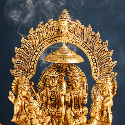 Brass Sitting Ram Darbar Statue (13 Inch)