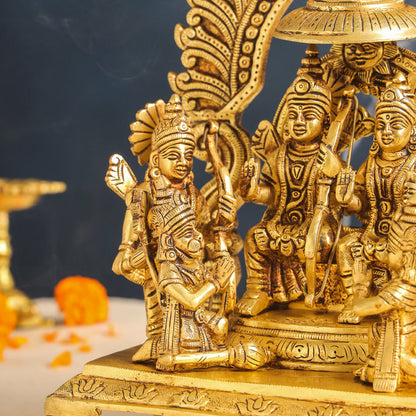 Brass Sitting Ram Darbar Statue (13 Inch)