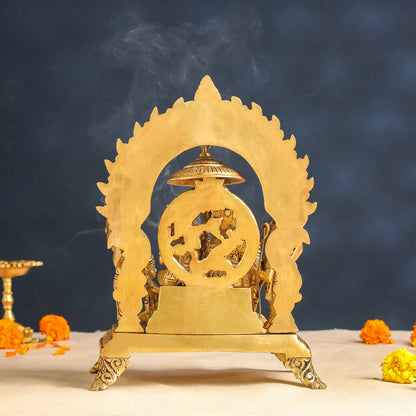 Brass Sitting Ram Darbar Statue (13 Inch)