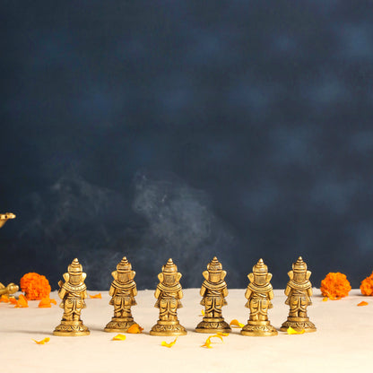 Brass Musical Ganesha Set (3.2 Inch)