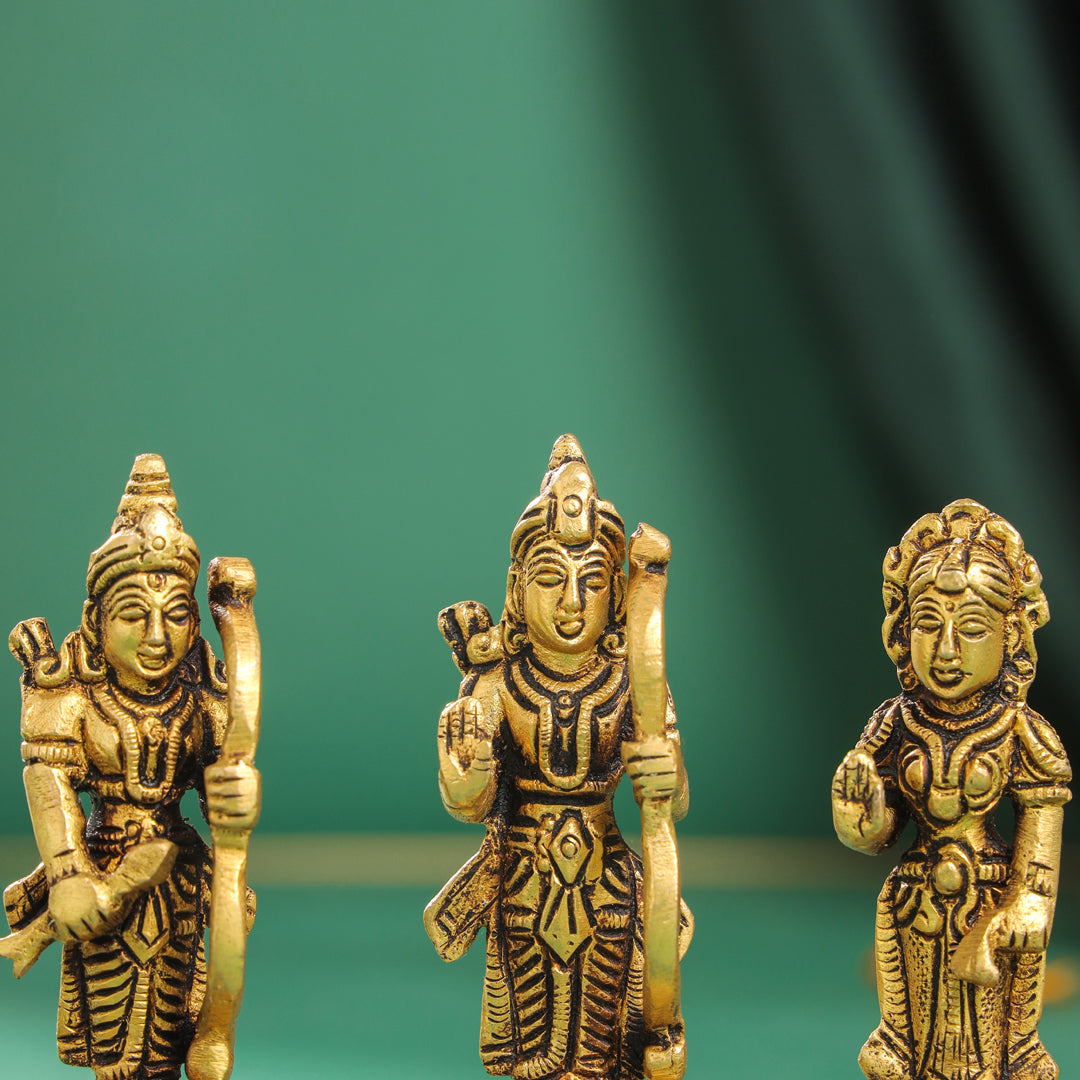 Brass Ram Darbar Idols Set