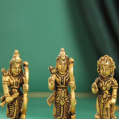 Brass Ram Darbar Idols Set