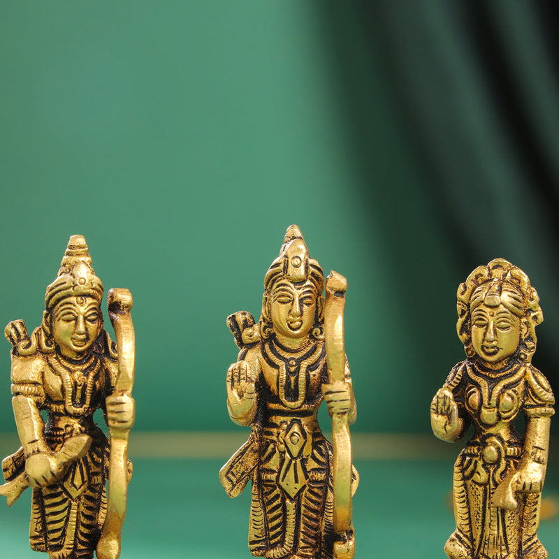 Brass Ram Darbar Idols Set