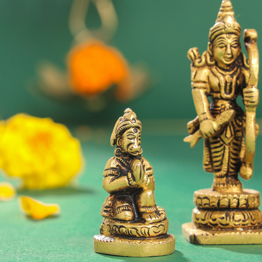 Brass Ram Darbar Idols Set