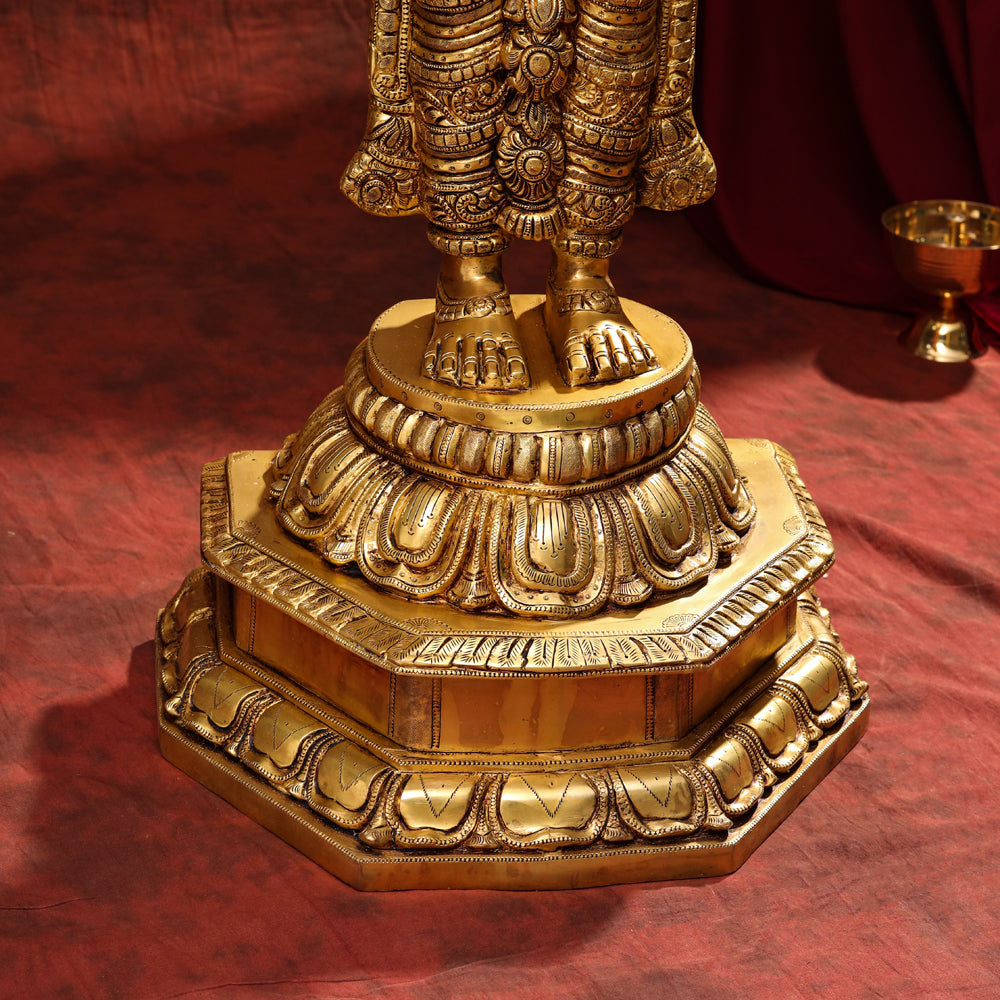 Brass Tirupati Balaji/Venkateshwar Statue (41 Inch)