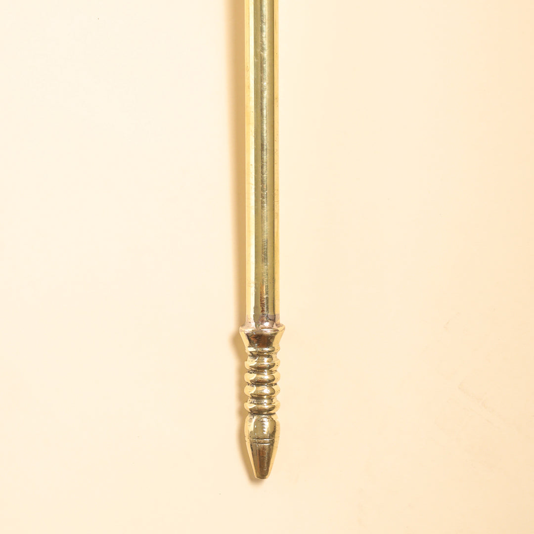 Brass Shiva's Damru Trishul With Bell