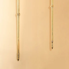 Brass Shiva's Damru Trishul With Bell