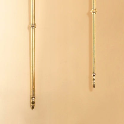 Brass Shiva's Damru Trishul With Bell