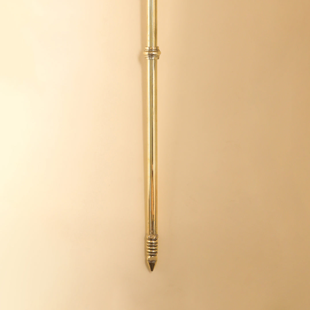 Brass Shiva's Damru Trishul With Bell