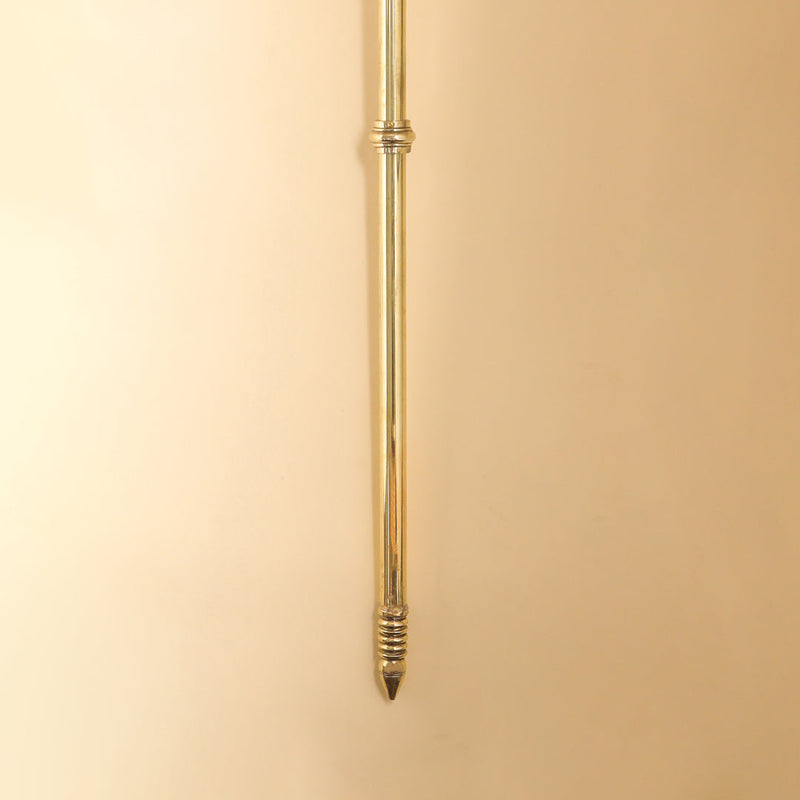 Brass Shiva's Damru Trishul With Bell