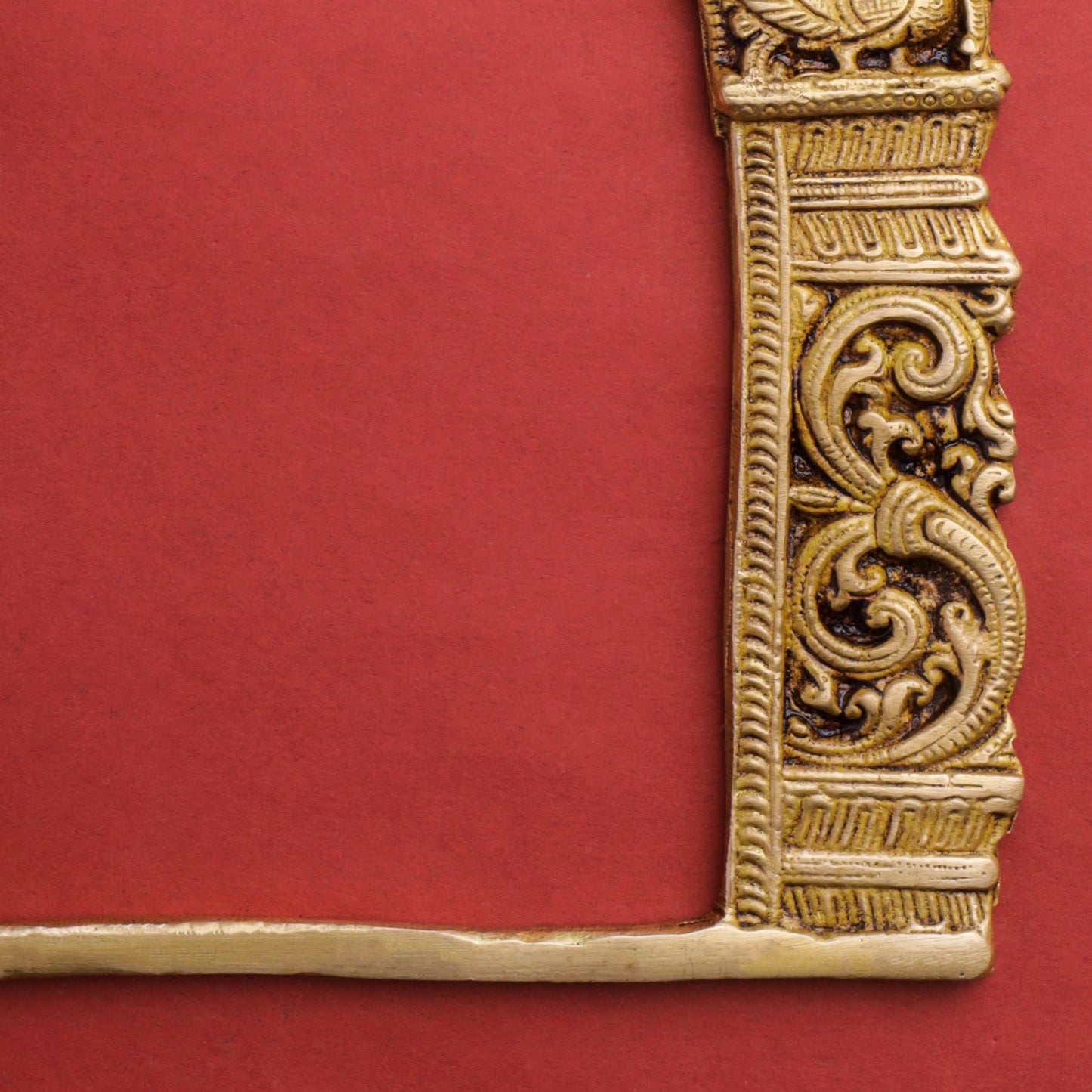 Brass Handcarved Prabhavali Frame (9.5 Inch)