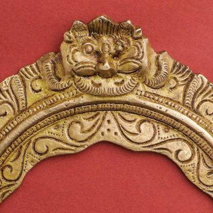 Brass Handcarved Prabhavali Frame (9.5 Inch)