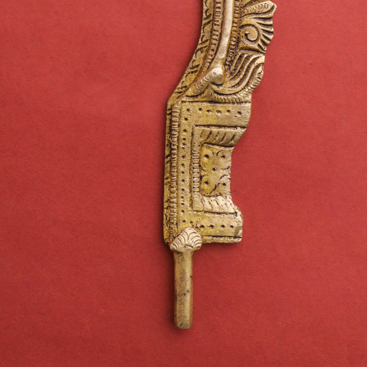 Brass Handcarved Prabhavali Frame (9.5 Inch)