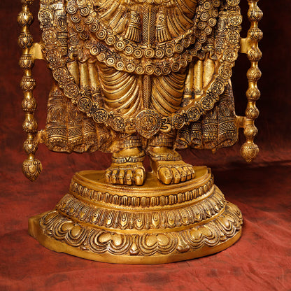 Brass Tirupati Balaji/Venkateshwar Idol (48 Inch)