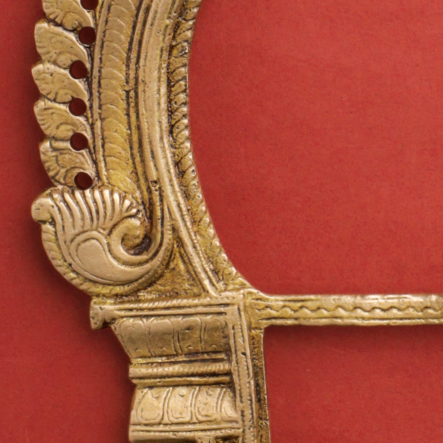 Brass Handcarved Prabhavali Frame (9.5 Inch)