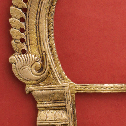 Brass Handcarved Prabhavali Frame (9.5 Inch)