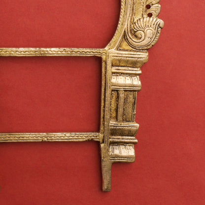 Brass Handcarved Prabhavali Frame (9.5 Inch)