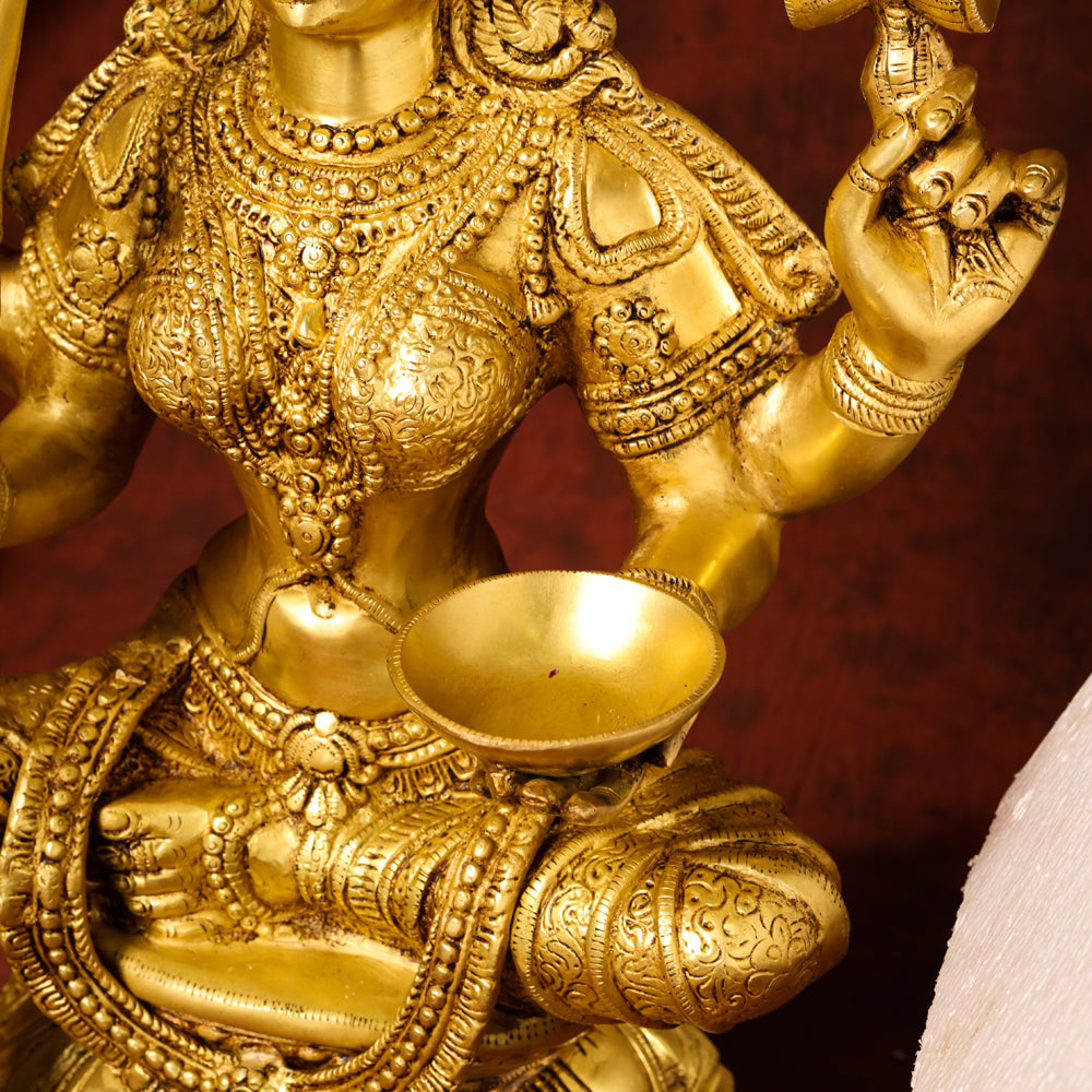 Brass Karumari Amman Statue (32 Inch)