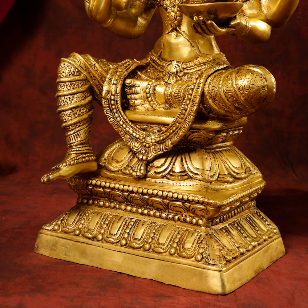 Brass Karumari Amman Statue (32 Inch)