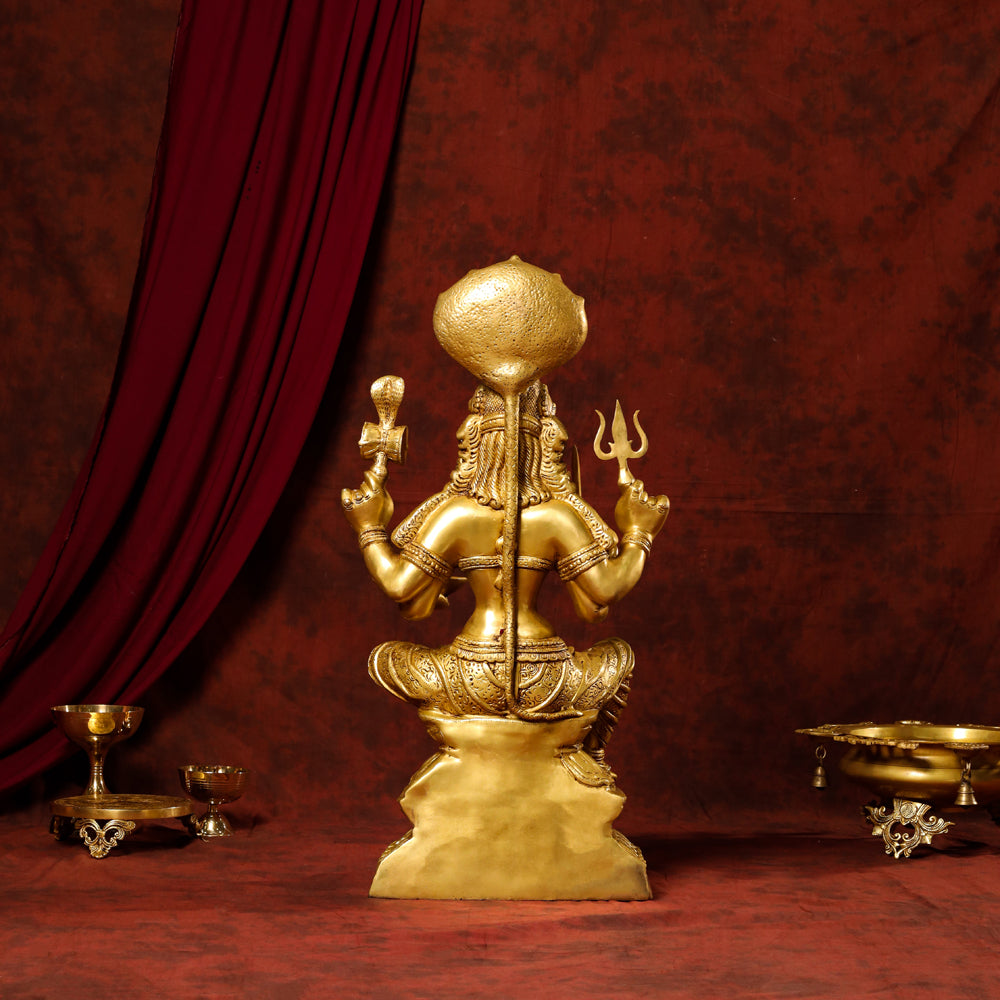 Brass Karumari Amman Statue (32 Inch)