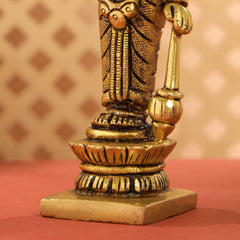 Brass Lord Vishnu Idol (5.2 Inch)
