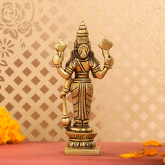 Brass Lord Vishnu Idol (5.2 Inch)
