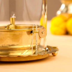 Brass Glass Akhand Jyoti Diya