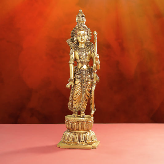 Brass Lord Ram Standing Statue  (24.5 Inch)