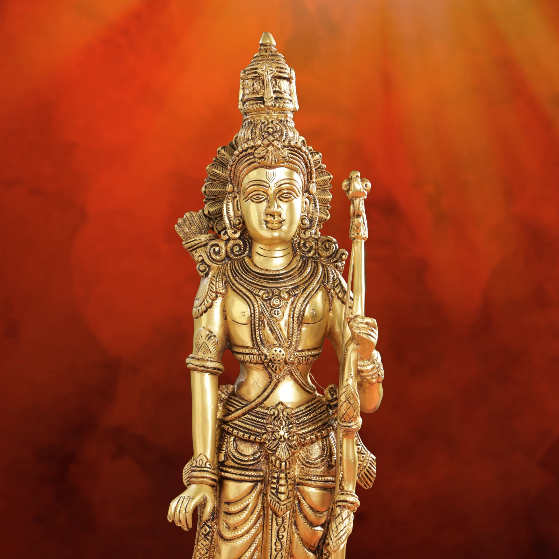 Brass Lord Ram Standing Statue  (24.5 Inch)