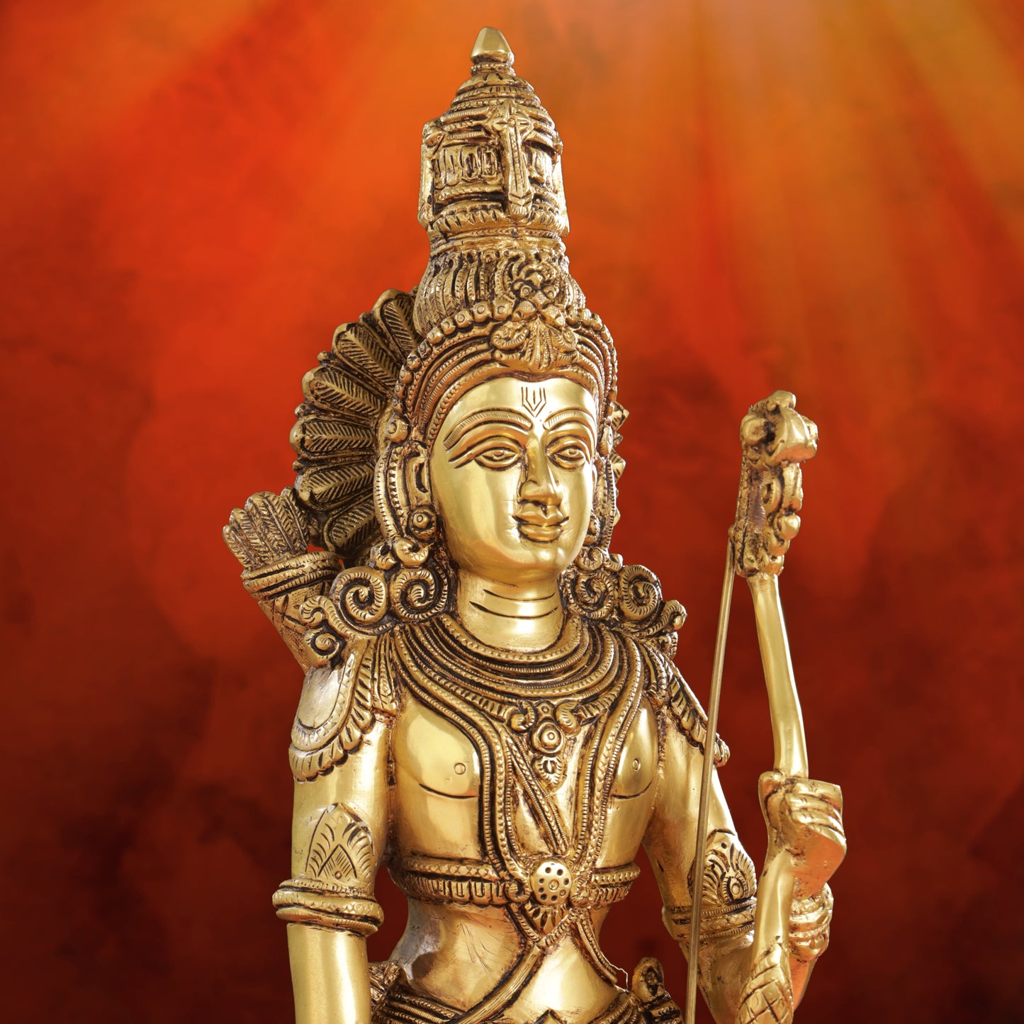 Brass Lord Ram Standing Statue  (24.5 Inch)