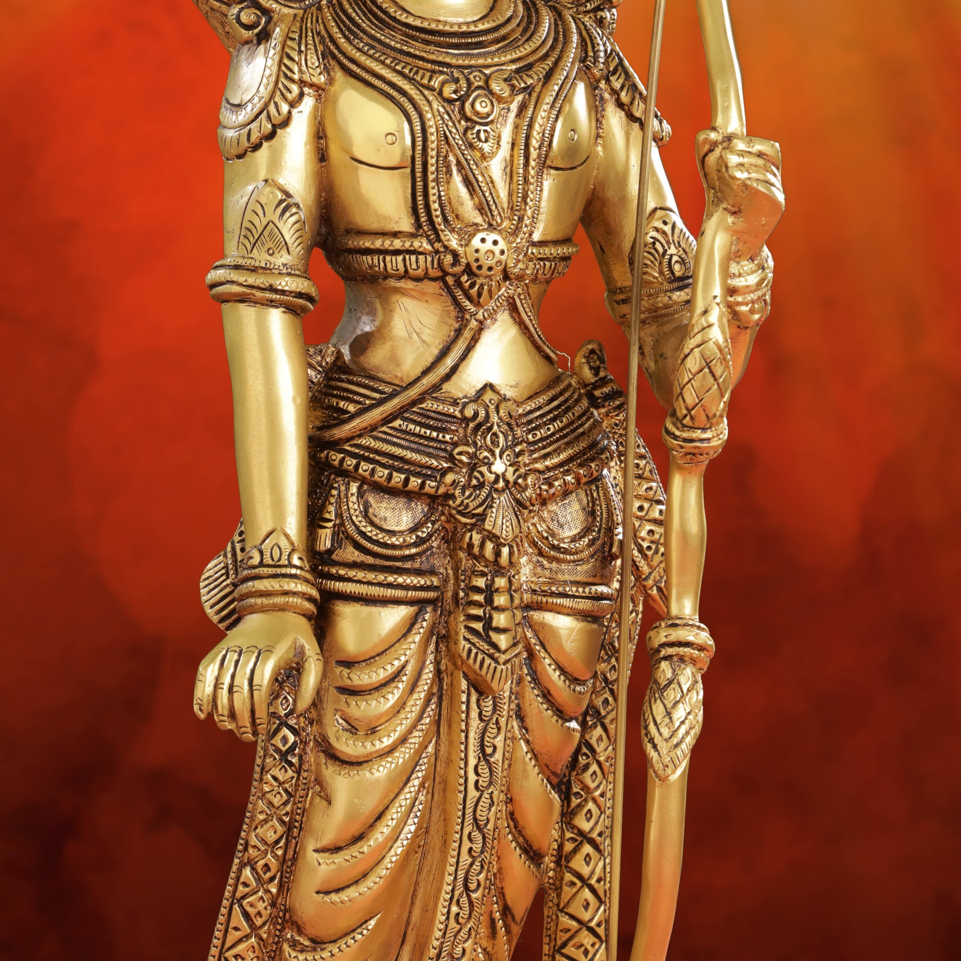 Brass Lord Ram Standing Statue  (24.5 Inch)