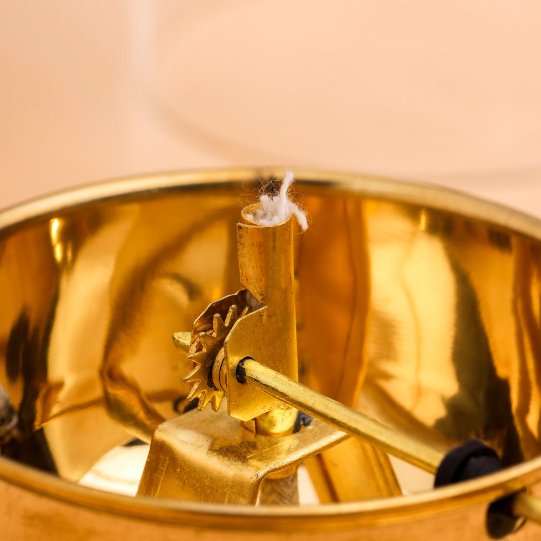 Brass Glass Akhand Jyoti Diya