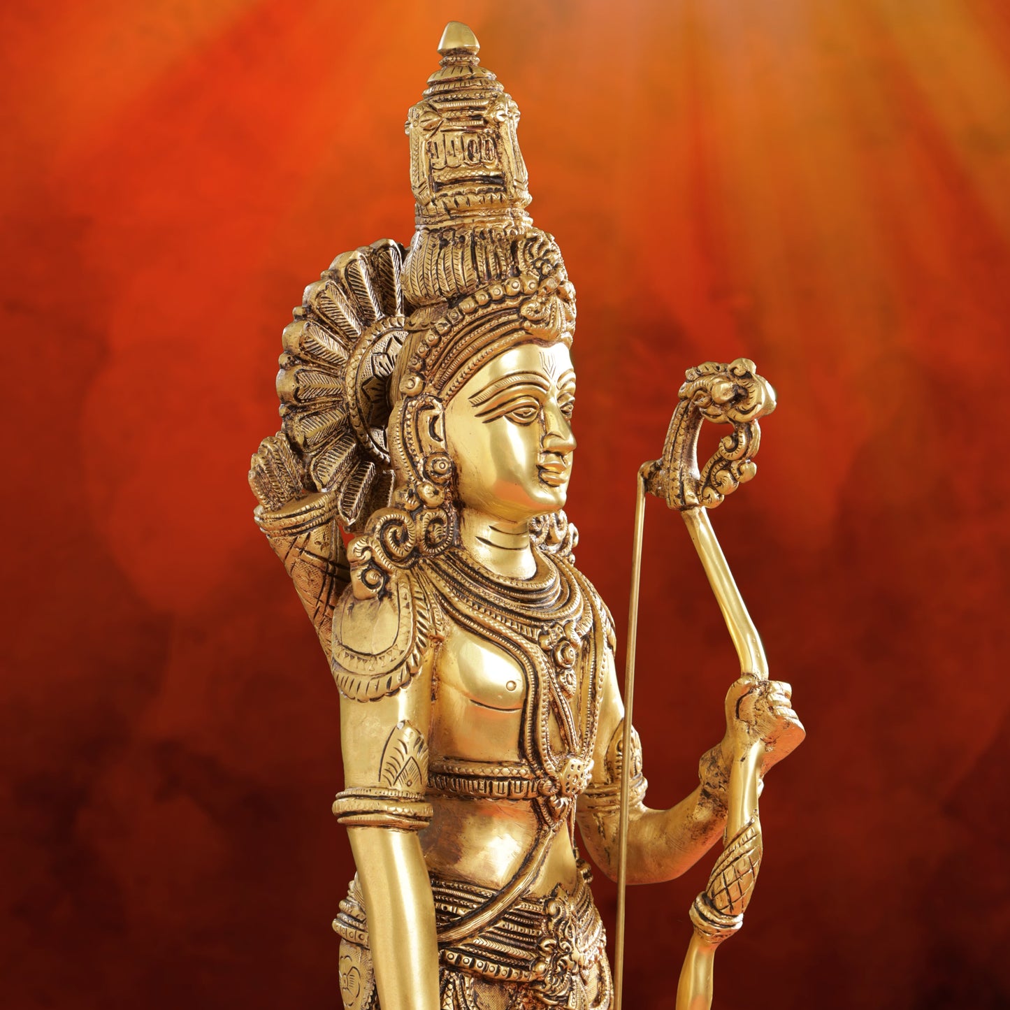 Brass Lord Ram Standing Statue  (24.5 Inch)