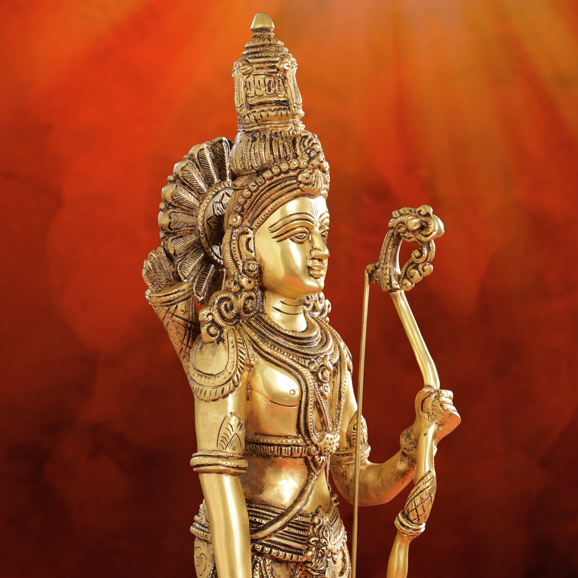 Brass Lord Ram Standing Statue  (24.5 Inch)