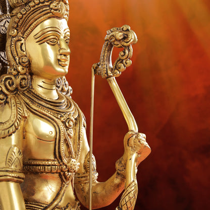 Brass Lord Ram Standing Statue  (24.5 Inch)