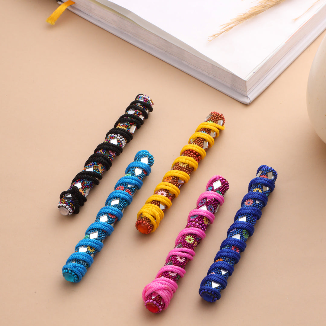 Mirror Work Ball Point Pen Set Of Five