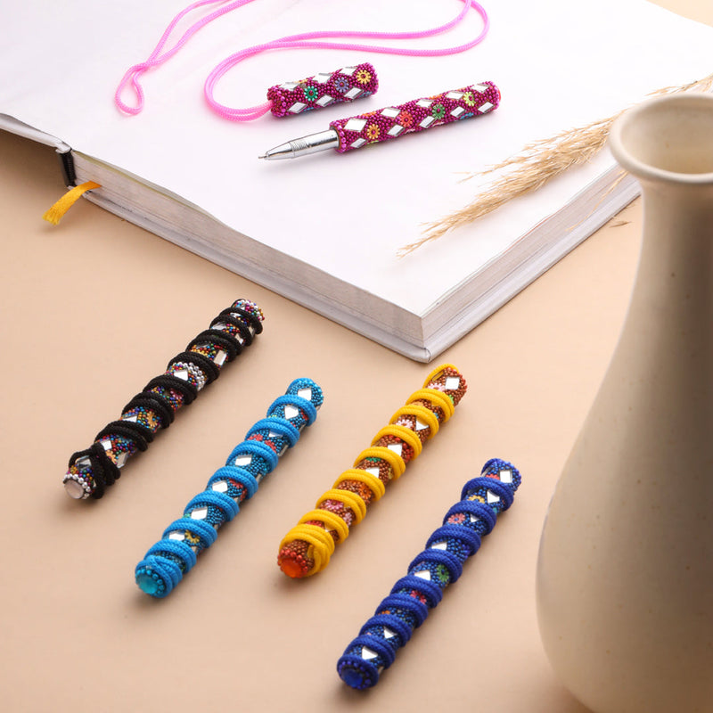 Mirror Work Ball Point Pen Set Of Five