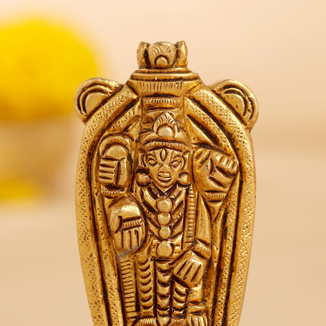 Brass Tirupati Balaji/Venkateshwar Idol (2.8 Inch)