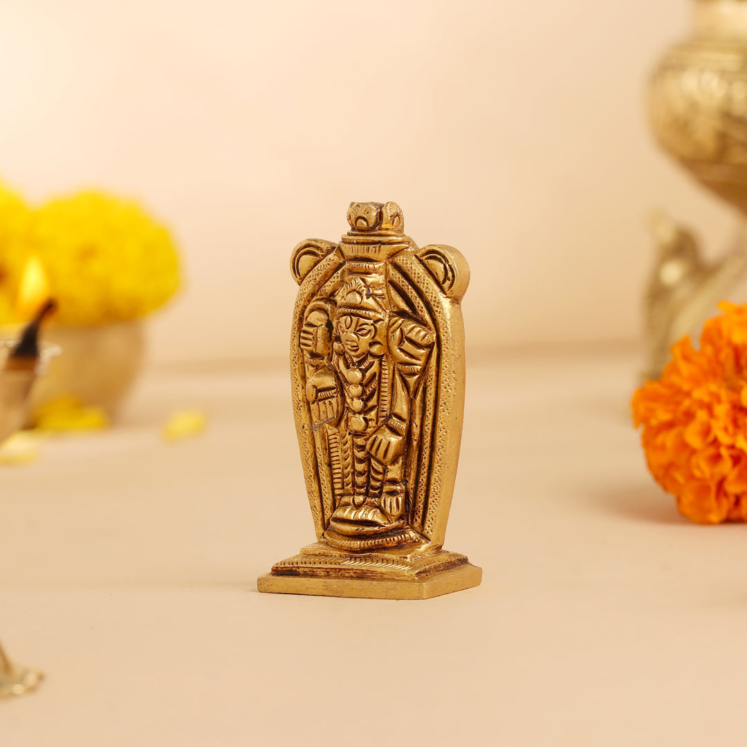 Brass Tirupati Balaji/Venkateshwar Idol (2.8 Inch)