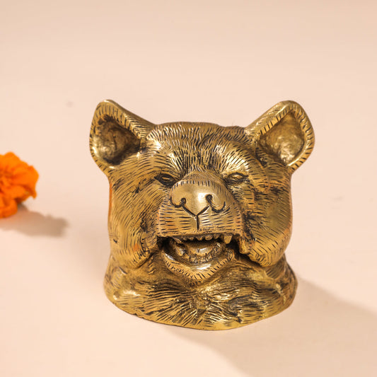 Brass Dog Inkwell/Ink Pot (3.5 Inch)